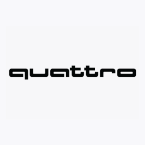 Audi Quattro Badge Vinyl Decal (Pair)
