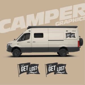 ‘Lets Get Lost’ Campervan Graphics