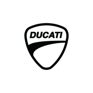 Ducati Logo Shield Badge Vinyl Decal (Pair)