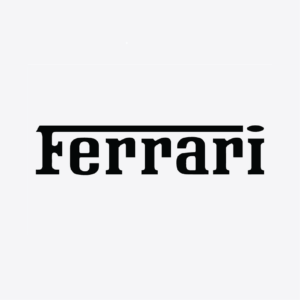 Ferrari Wordmark Badge Vinyl Decal (Pair)
