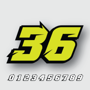 Moto GP Motorcycle Race Numbers (Pack of 3)