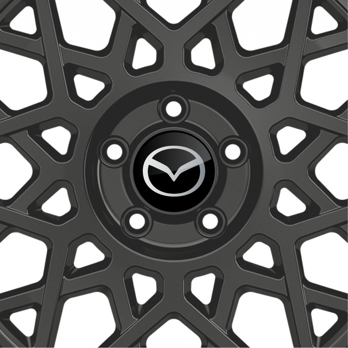 Mazda Gel Domed Wheel Badges (Set of 4)