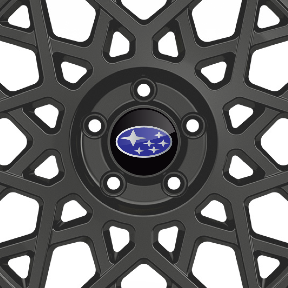 Subaru Gel Domed Wheel Badges (Set of 4)
