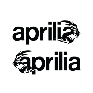 Aprilia Racing Lion Moto GP Badge Vinyl Decal (Pair)