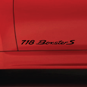 Porsche 718 Boxster S Door Decals (Pair)