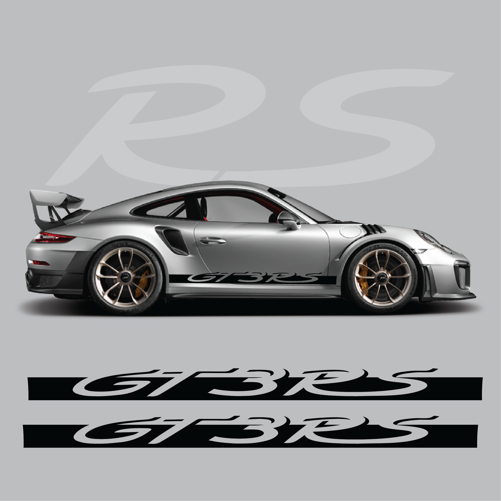 Porsche 911 (991) GT3 RS Side Stripe Decal Kit