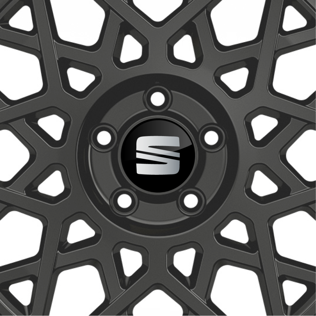 SEAT Gel Domed Wheel Badges (Set of 4)